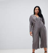 Thumbnail for your product : AX Paris Plus slinky wrap jumpsuit