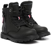 Thumbnail for your product : Tommy Hilfiger Faux-Leather Lace-Up Boots