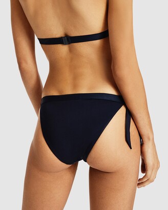 Tommy Hilfiger Women's Blue Bikini Bottoms - Cheeky Side Tie Bikini Briefs - Size XL at The Iconic