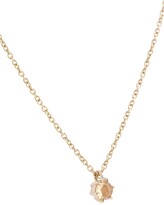 Thumbnail for your product : Natalie Marie 9kt yellow gold quartz Tiny Rose Cut pendant necklace