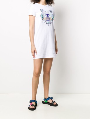 Kenzo Tiger embroidered T-shirt dress