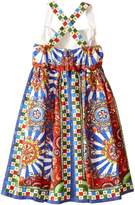 Thumbnail for your product : Dolce & Gabbana Kids Wheel Crisscross Back Dress (Big Kids)