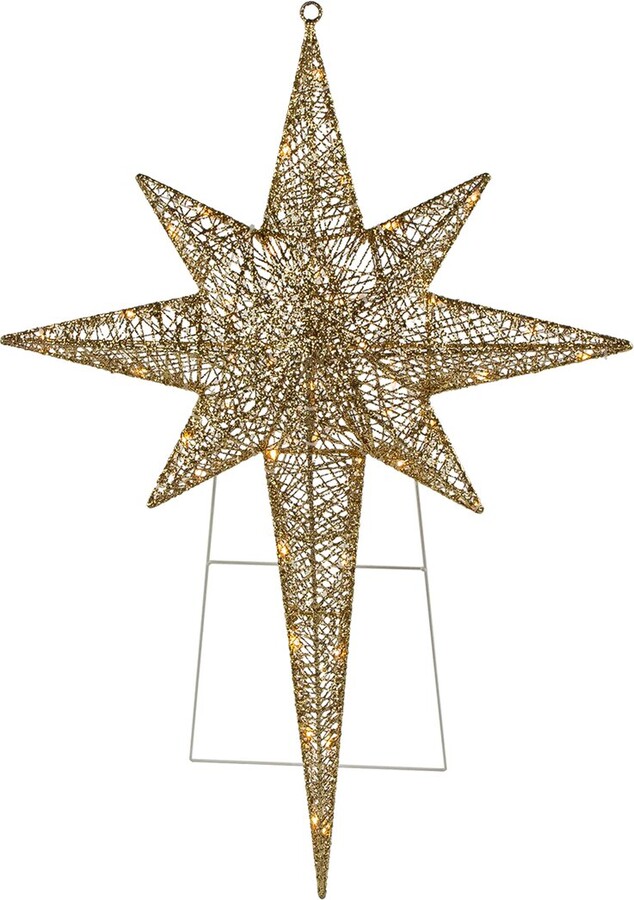 Northlight 36In Led Lighted Gold Star Of Bethlehem Outdoor Christmas