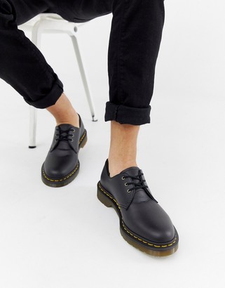 Dr. Martens vegan 1461 3-eye shoes in black - ShopStyle