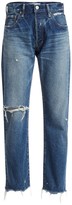 Thumbnail for your product : Moussy Guilford High-Rise Straight-Leg Jeans