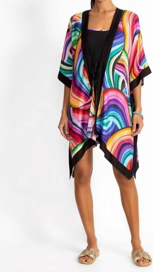 Johnny Was Abel Short Kimono - Plus In Abel Multi