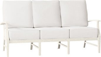 Summer Classics Croquet 76" Wide Outdoor Patio Sofa with Cushions