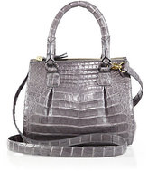 Thumbnail for your product : Nancy Gonzalez Crocodile Mini Plissé Crossbody Bag