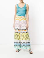 Thumbnail for your product : Missoni zig-zag palazzo trousers