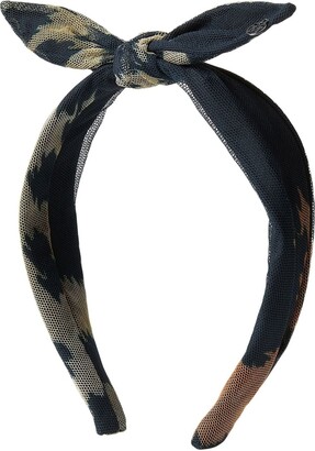 Maison Michel Sienna tiger-print headband