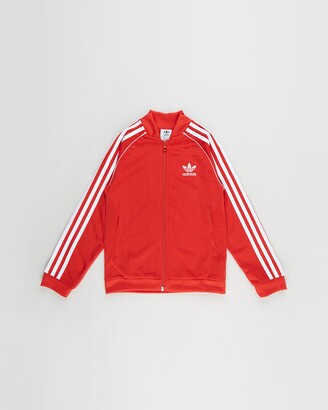 adidas Girl's Red Jackets - Adicolor SST Track Jacket - Kids-Teens - Size 7-8YRS at The Iconic