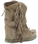 Thumbnail for your product : EL VAQUERO 70mm Arya Fringed Leather Boots