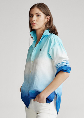 Ralph Lauren Tie-Dye Oxford Shirt - ShopStyle Long Sleeve Tops