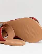 Thumbnail for your product : Park Lane Suede Western Flat Sandals