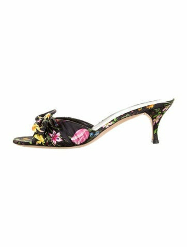 gucci floral slides womens