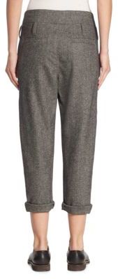 Brunello Cucinelli Cropped Tweed Pants