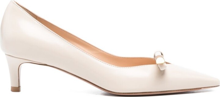 Roberto Festa Pointed-Toe Pumps With Low Kitten Heel