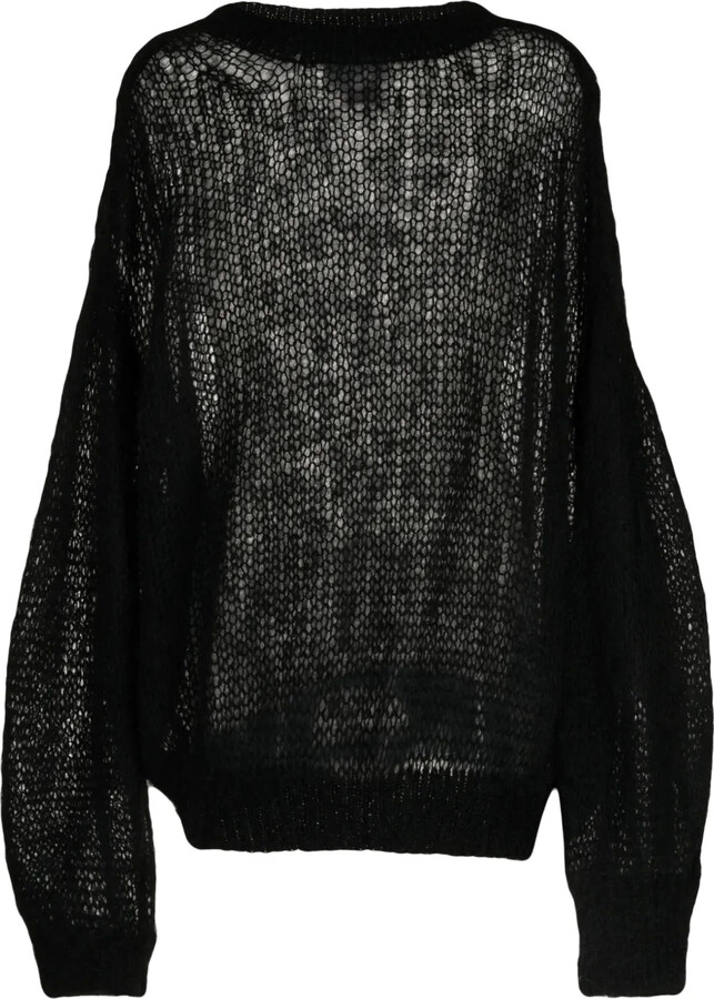 Fumito Ganryu Semi-Sheer Mohair-Blend Jumper