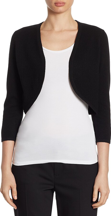 black cashmere shrug