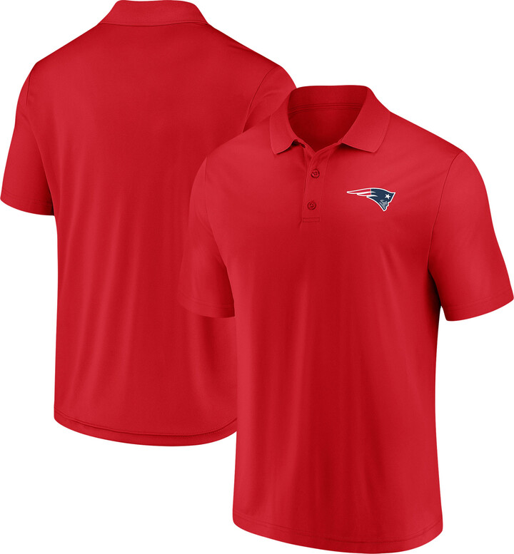 Men's Fanatics Red New England Patriots Component Polo