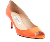 Thumbnail for your product : Jimmy Choo neon flame leather peep toe 'Isabel' pumps