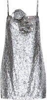 Thumbnail for your product : ODLR Sequin Embroidered Slip Dress