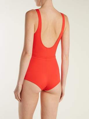 Solid & Striped The Edie Drawstring Waist Swimsuit - Womens - Red