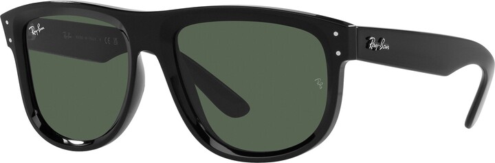 Ray-Ban Boyfriend Reverse Sunglasses, Men's, Black/Dark Green