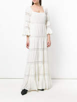 Thumbnail for your product : Mes Demoiselles Havilland long lace-insert dress