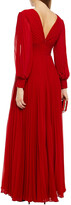 Thumbnail for your product : Badgley Mischka Pleated Chiffon Gown