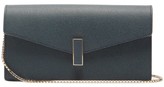 Thumbnail for your product : Valextra Iside Grained Leather Clutch - Navy