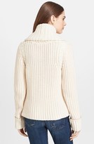 Thumbnail for your product : Tracy Reese Leather Trim Sweater Jacket