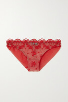 Thumbnail for your product : I.D. Sarrieri Lolita Embroidered Tulle Briefs