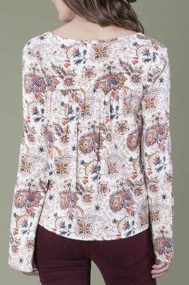 Others Follow Cream Floral Blouse