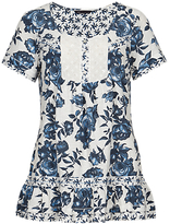 Thumbnail for your product : Marks and Spencer M&s Collection Pure Cotton Rose Print Top