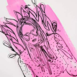 The Completist Pink Lady Limited Edition Hand Finished Screen Print