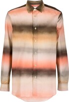 Thumbnail for your product : Paul Smith Ombré-Effect Stripe-Pattern Shirt