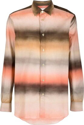 Paul Smith Ombré-Effect Stripe-Pattern Shirt