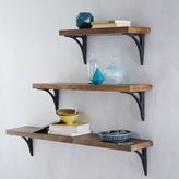 Thumbnail for your product : west elm Reclaimed Wood Shelf + Modern Brackets