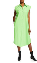 Thumbnail for your product : MM6 MAISON MARGIELA Sleeveless Yoked Midi Dress