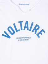 Thumbnail for your product : Zadig & Voltaire Kids Boxer logo print cotton T-shirt