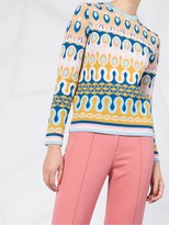 Thumbnail for your product : La DoubleJ Patterned Merino Jumper