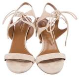 Thumbnail for your product : Aquazzura Suede Colette 75 Sandals