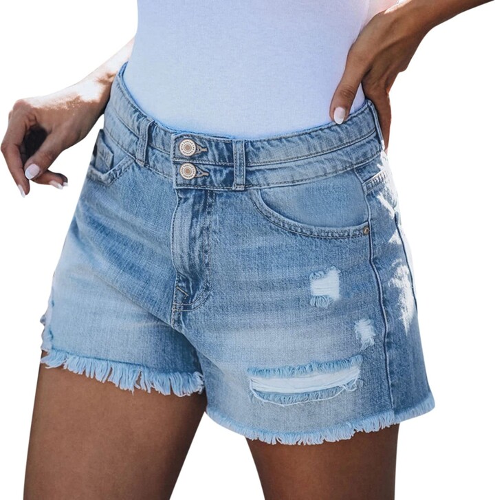 Women Sexy Booty Shorts Low Rise Mini Denim Shorts Hot Pants