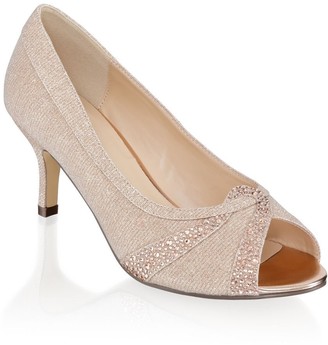 cream peep toe shoes uk