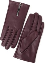 Thumbnail for your product : YISEVEN Women's Sheepskin Driving Leather Gloves Motorcycle Full Finger Cycling lined Punk Gloves Brown 6.5"/Small