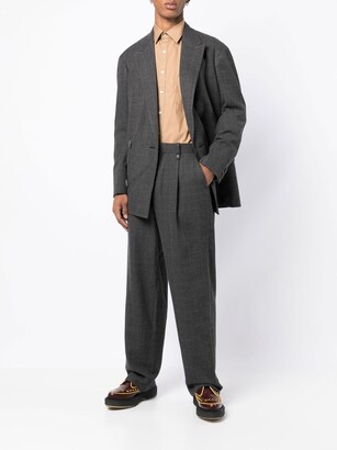 Kolor Mid-Rise Regular Wool-Blend Trousers