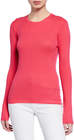 michael kors cashmere ribbed crewneck longsleeve top