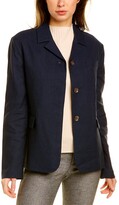 Thumbnail for your product : St. John Linen-Blend Jacket