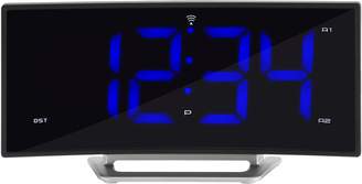 La Crosse Technology 617-249 1.8" Curved Blue Led Atomic Dual Alarm Clock
